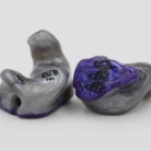 Silver Smoke (silicone) with Reflex Purple engraved Face